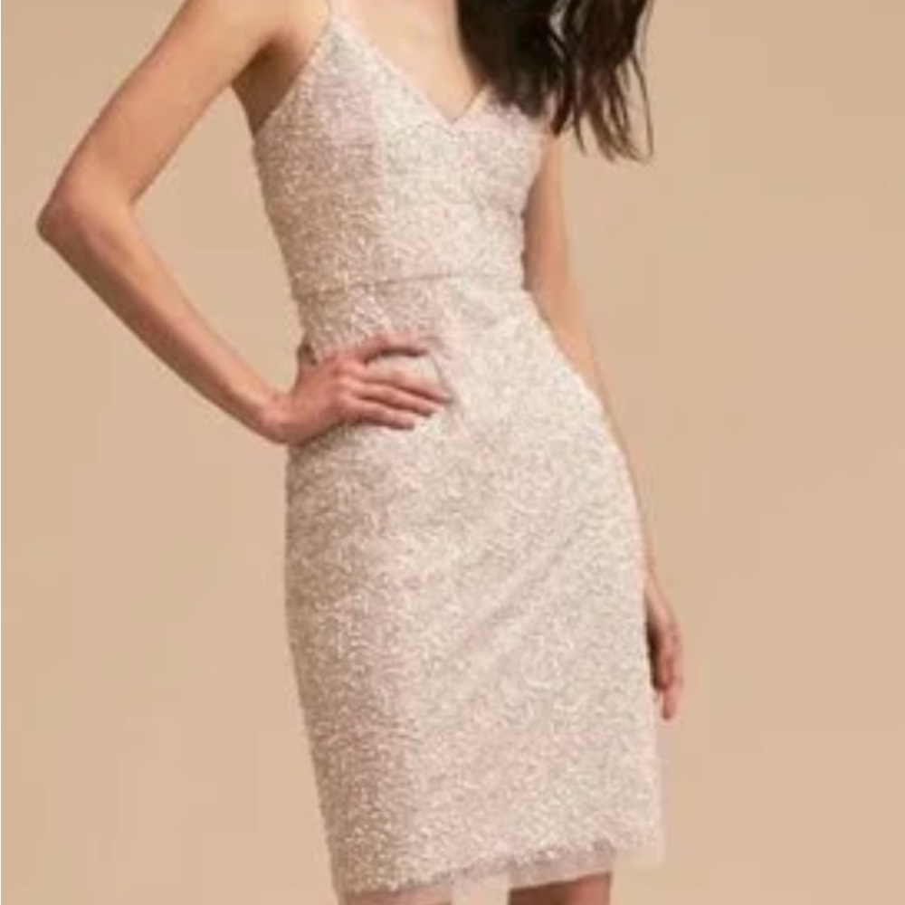 BHLDN Elegant Cream Lace Dress
